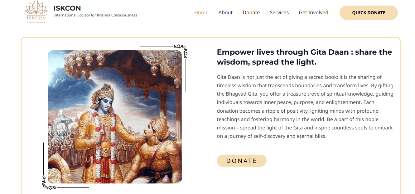 Iskcon website