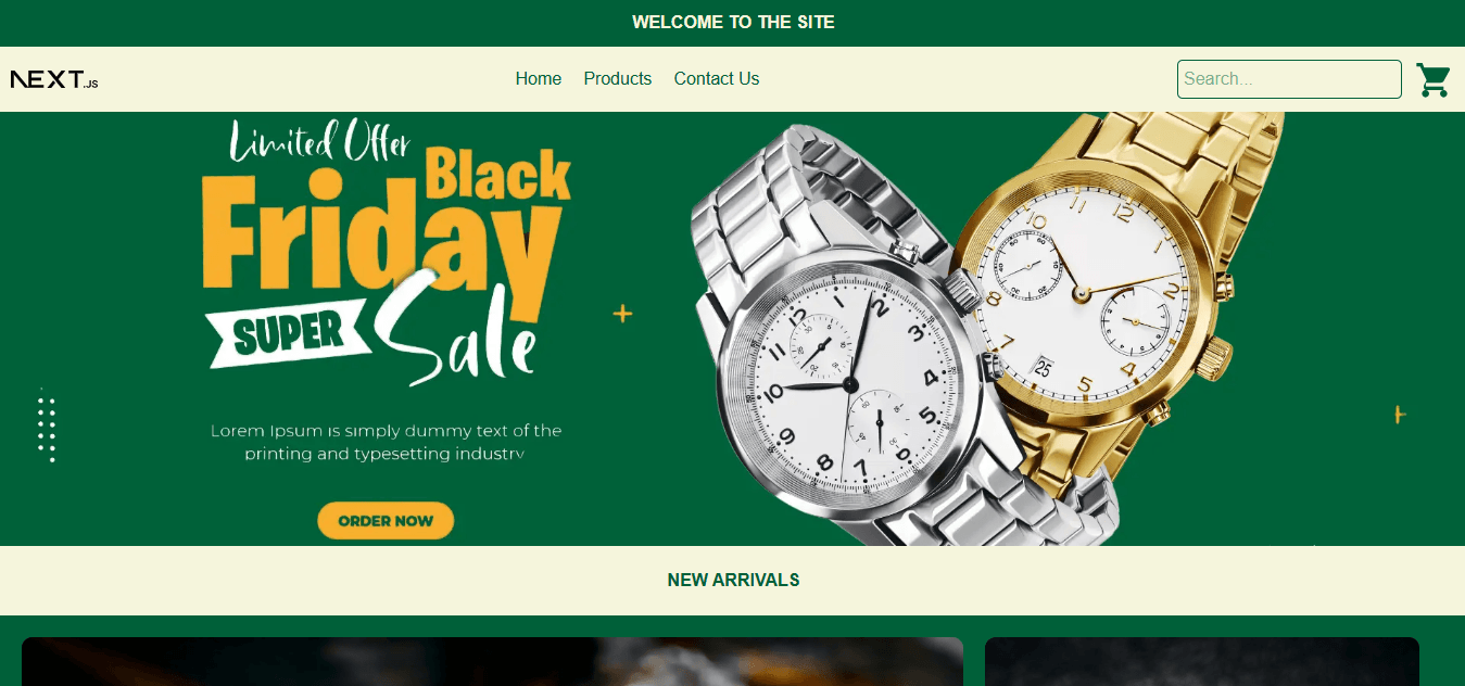 Next.js Ecommerce Website